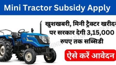 Mini Tractor Subsidy Apply